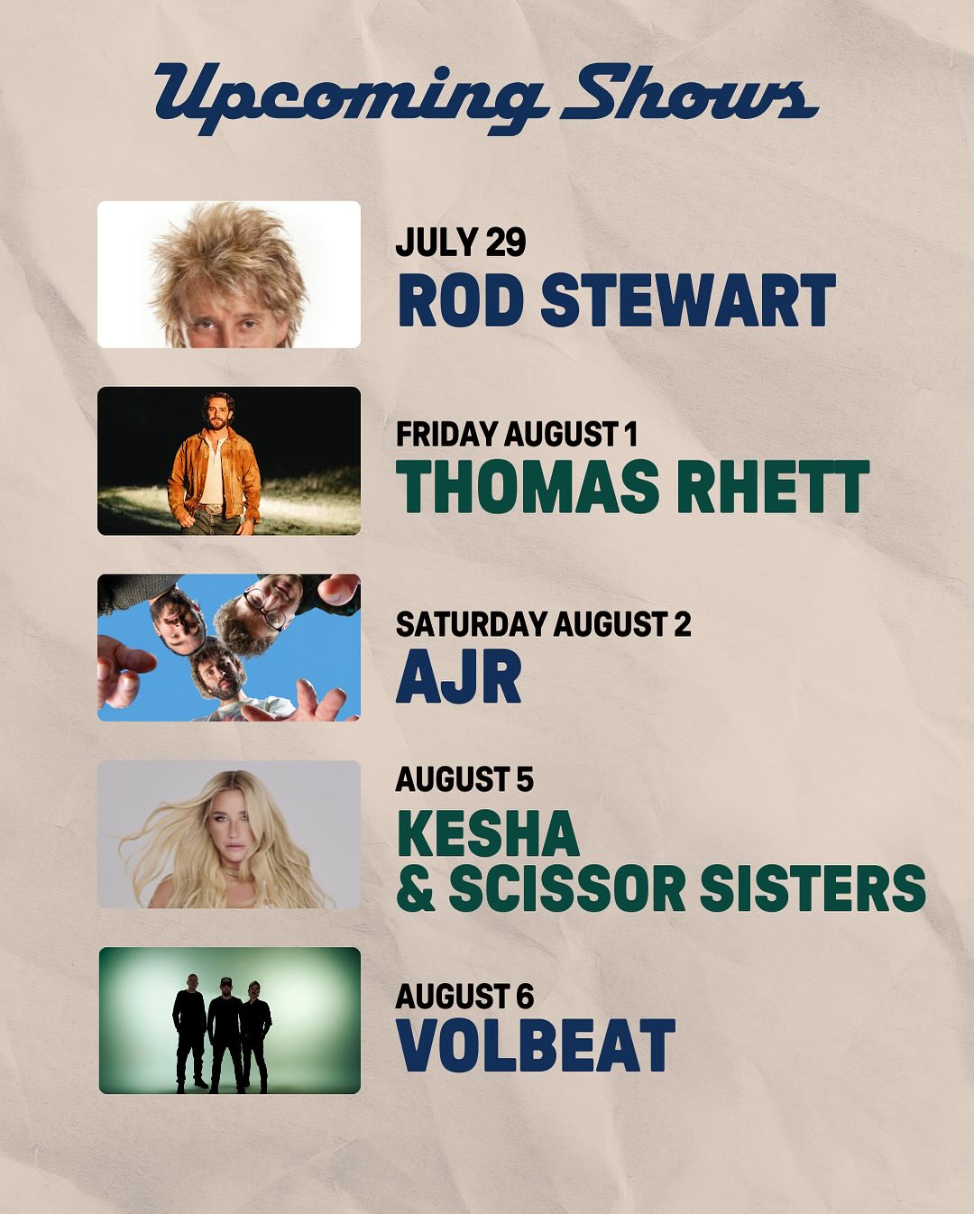 PNC Music Pavilion Announces 35+ Upcoming Shows