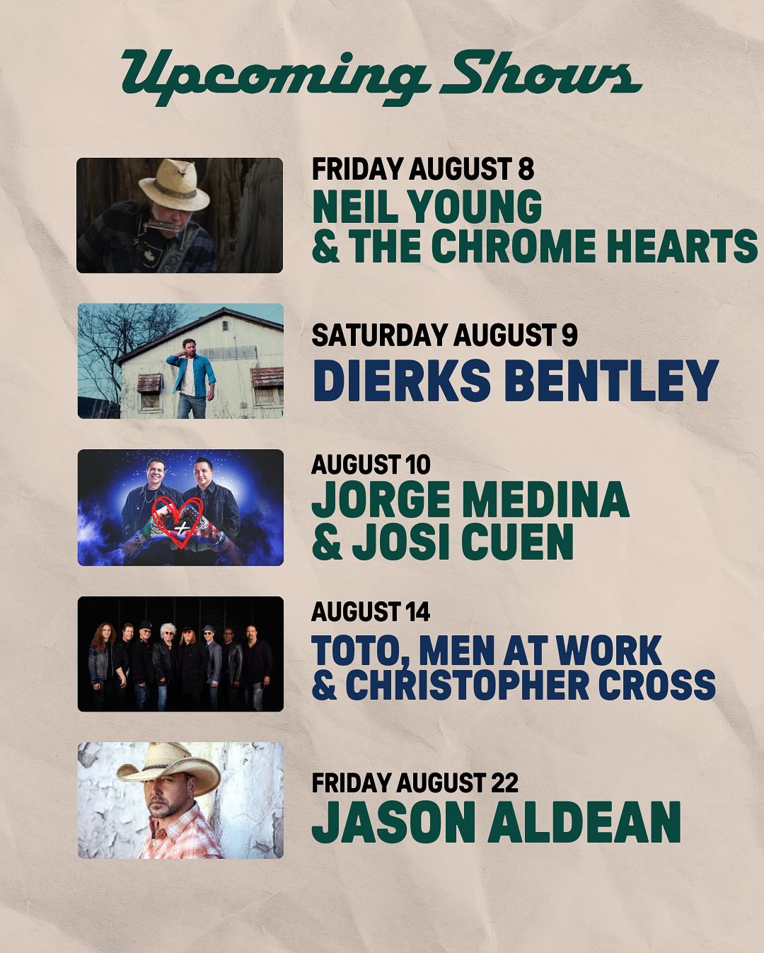 PNC Music Pavilion Announces 35+ Upcoming Shows