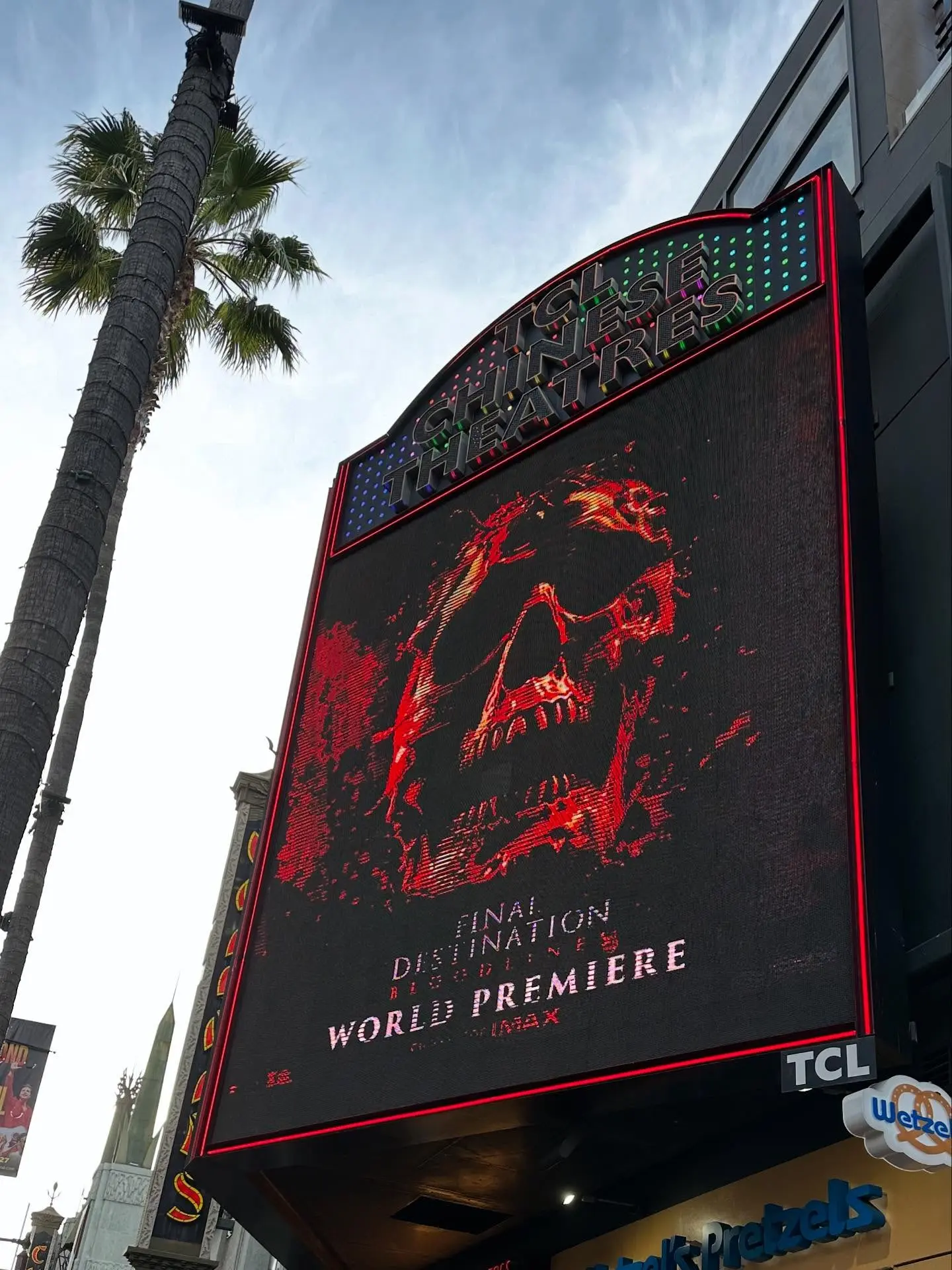 Experience a shocking horror premiere with bloody stunts and dazzling IMAX thrills tonight!