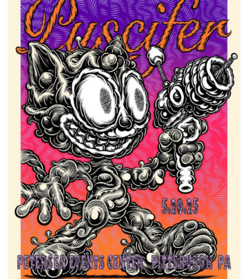 Exclusive limited-edition art meets live music merch in tonight’s Pittsburgh Puscifer show.