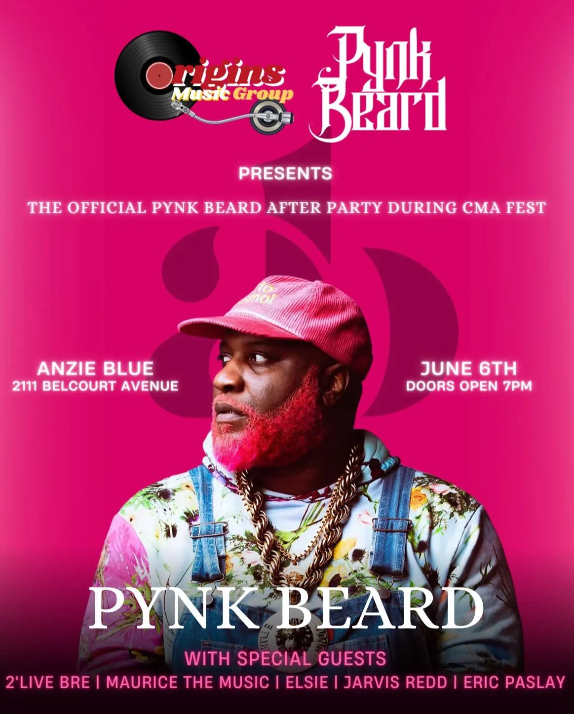 Pynk Beard Teams Up With BMI for Nashville Showcase