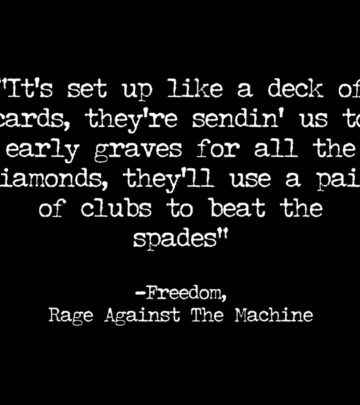 Rage Against The Machine: Card-Themed Lyrics Ignite Fans