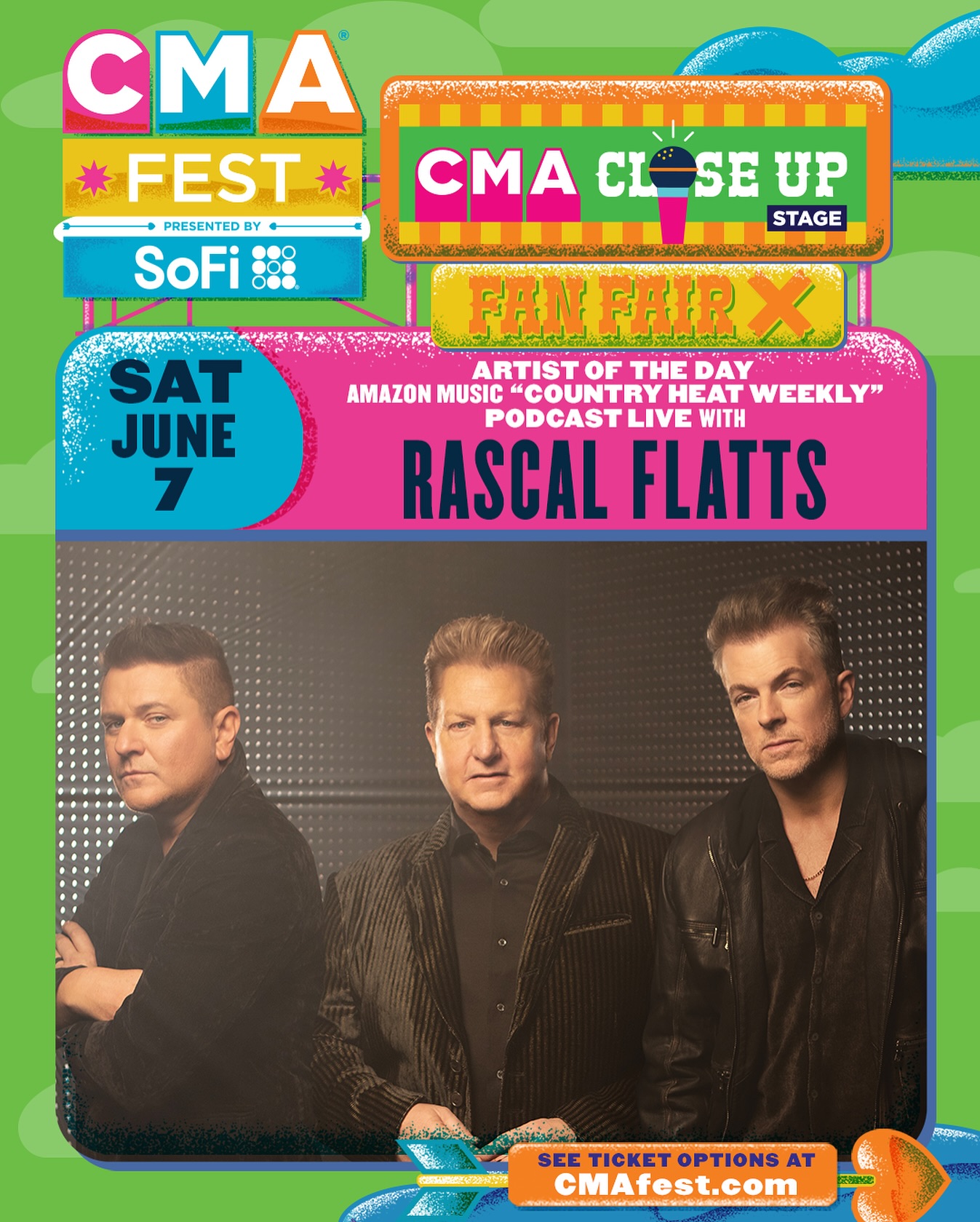 Rascal Flatts to Ignite CMAfest Stage at Fan Fair X Unite for a night of live country sounds and education support at Fan Fair X – pure magic!