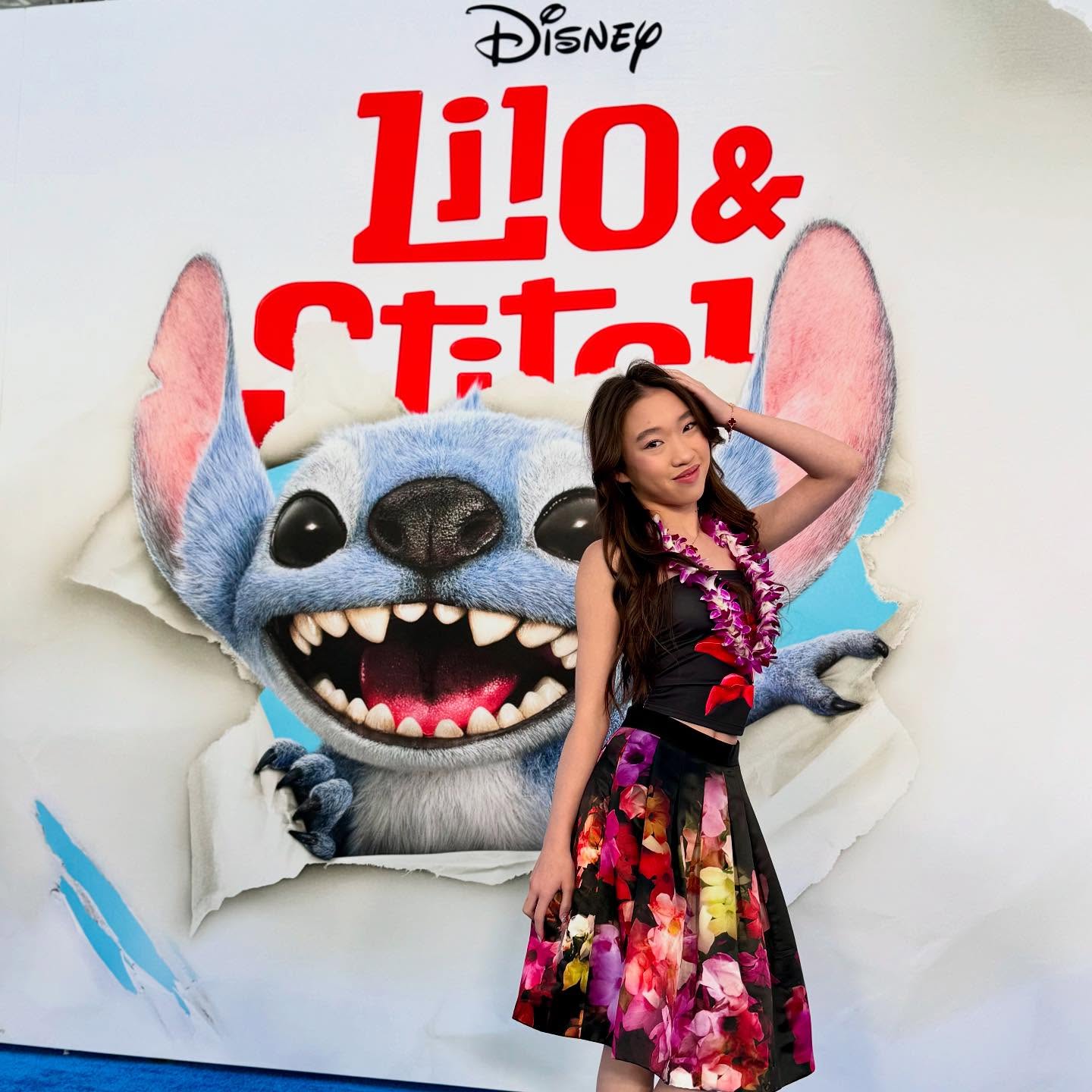 Reagan To Shines at Lilo & Stitch Red Carpet Event Reagan To dazzles on the red carpet at Disney’s Lilo & Stitch premiere event on stage live