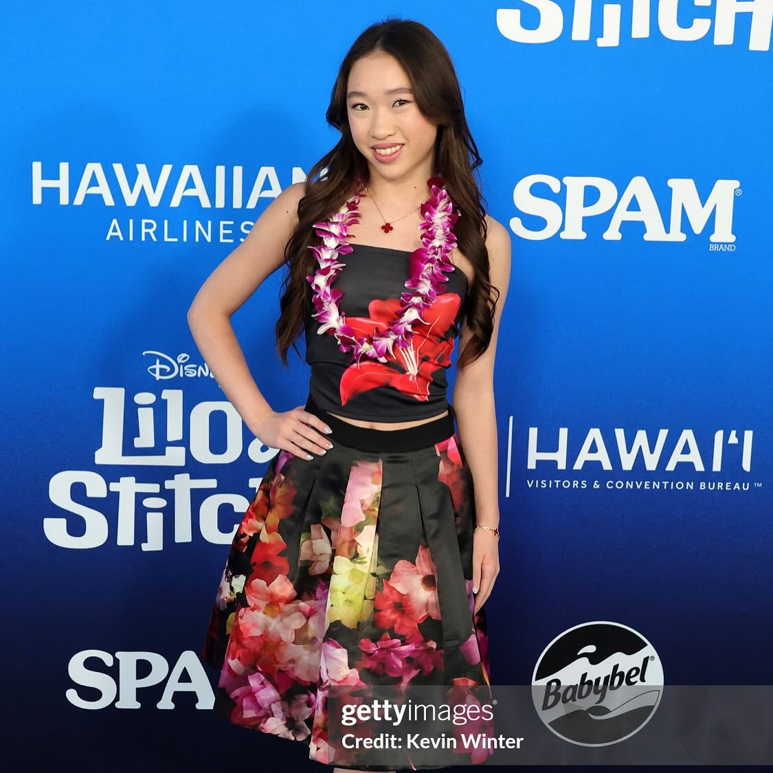 Reagan To Shines at Lilo & Stitch Red Carpet Event