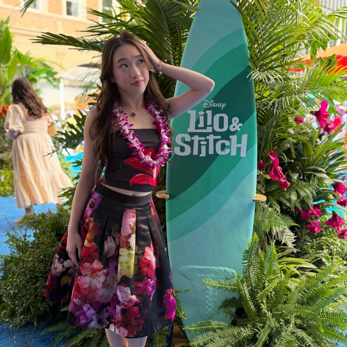 Reagan To Shines at Lilo & Stitch Red Carpet Event