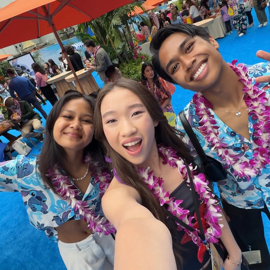 Reagan To Shines at Lilo & Stitch Red Carpet Event