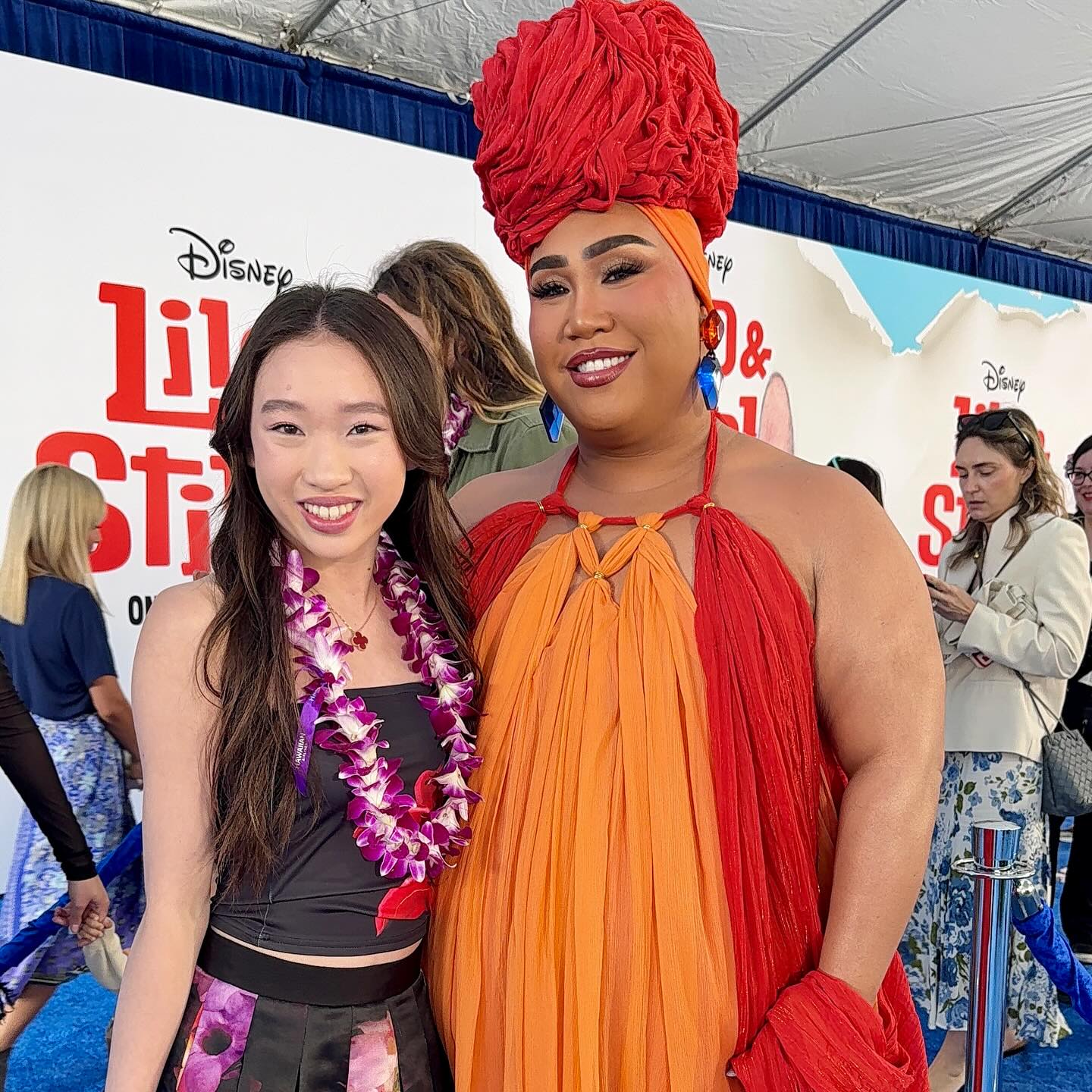 Reagan To Shines at Lilo & Stitch Red Carpet Event