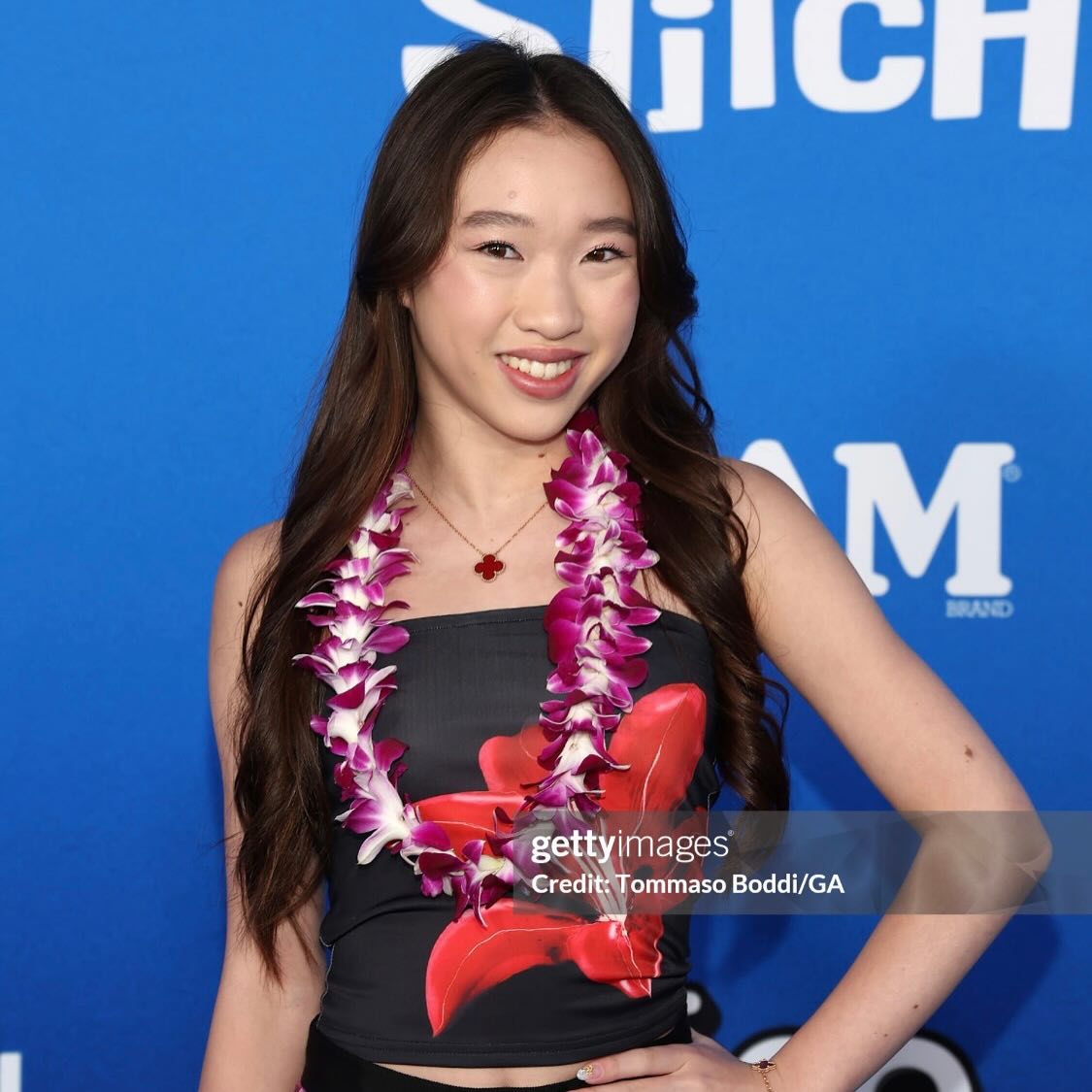 Reagan To Shines at Lilo & Stitch Red Carpet Event