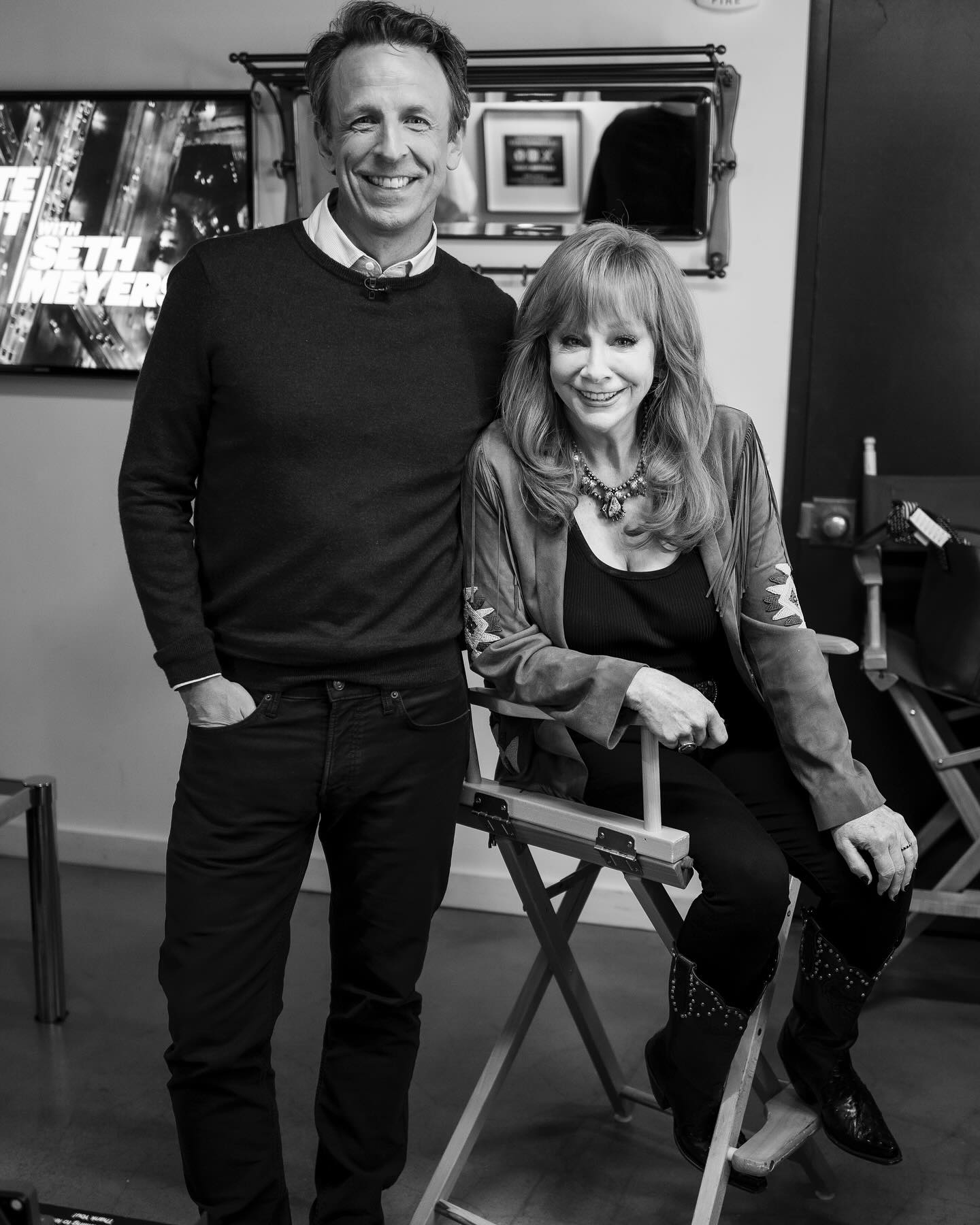 Reba McEntire Chats With Seth Meyers On 30 Rock Legendary country icon appears for a lively talk, sharing smiles and insights on NBC now!.