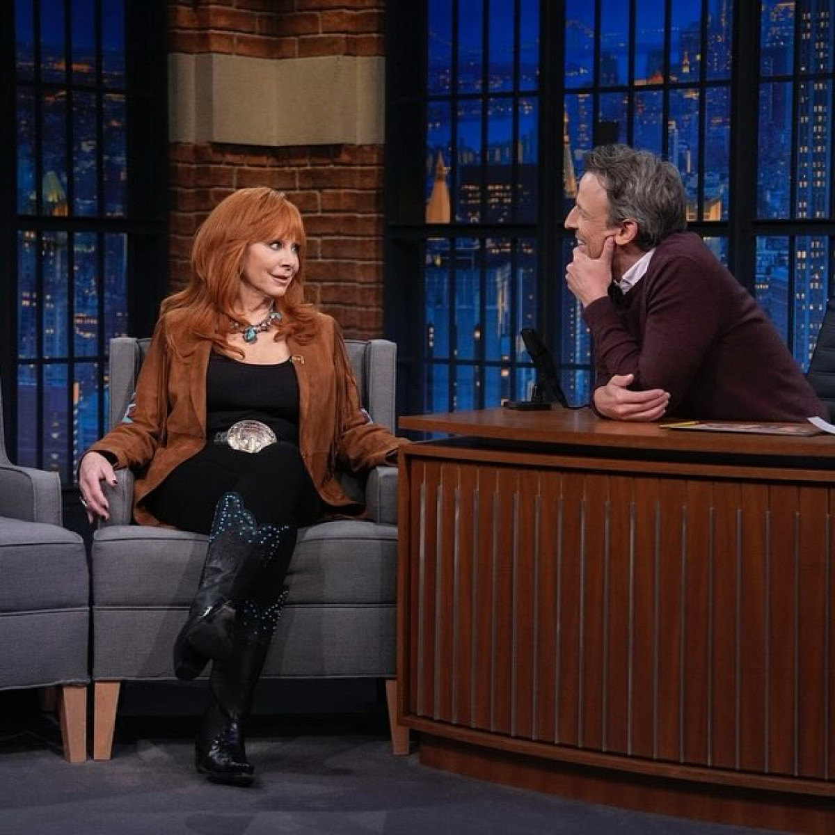 Reba McEntire Returns To Late Night In A Memorable Visit Country Icon Reba Dazzles The Late Night Set Stage, Embracing A Warm Reunion With Fans #TV