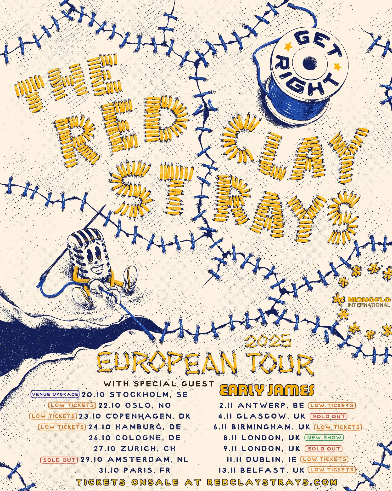 Red Clay Strays Add London Date, Upgrade Sweden Venue New UK date and a bigger Scandinavian show join the band's expanding fall European lineup.