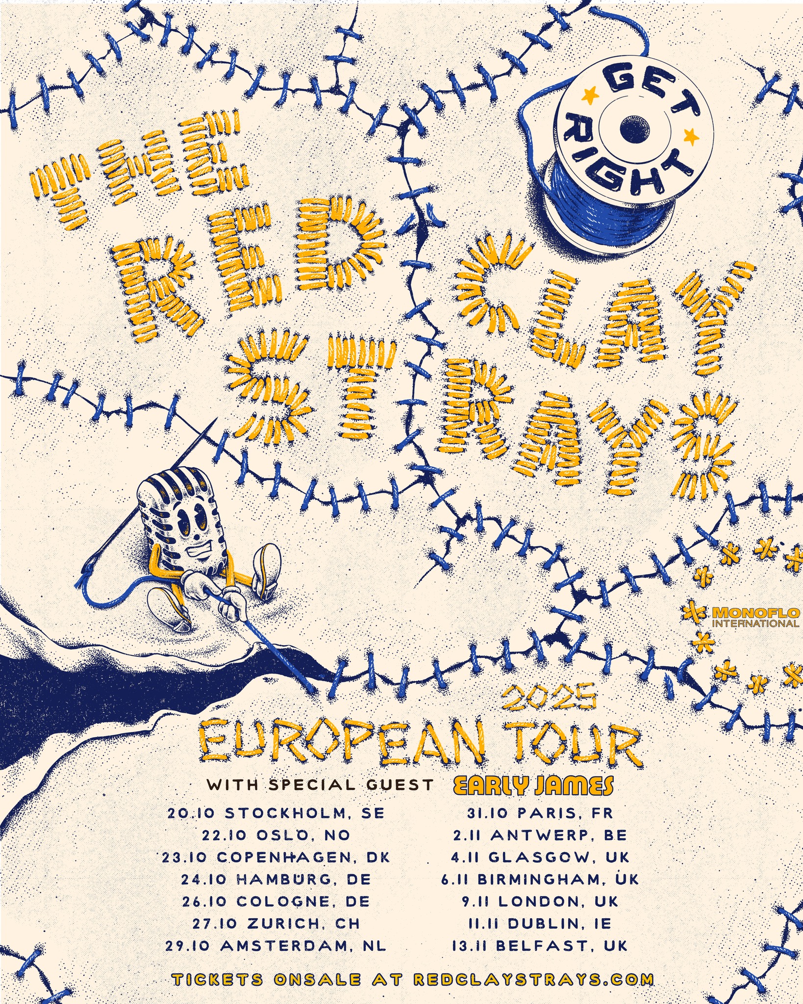 Red Clay Strays European Tour Tickets On Sale Tickets for the European fall tour are live as Red Clay Strays charm fans overseas today!!