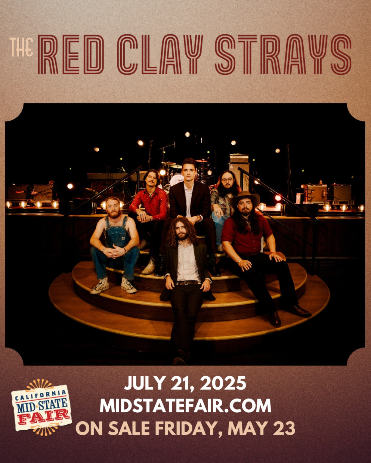 Red Clay Strays To Headline California Mid State Fair Red Clay Strays electrifies the scene with exclusive presale ticket phases at the fair -OK