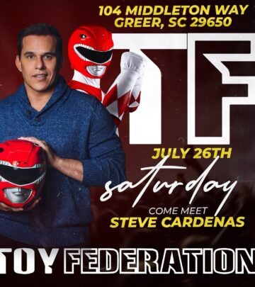 Red Ranger Steve Cardenas Signs at Toy Federation Event