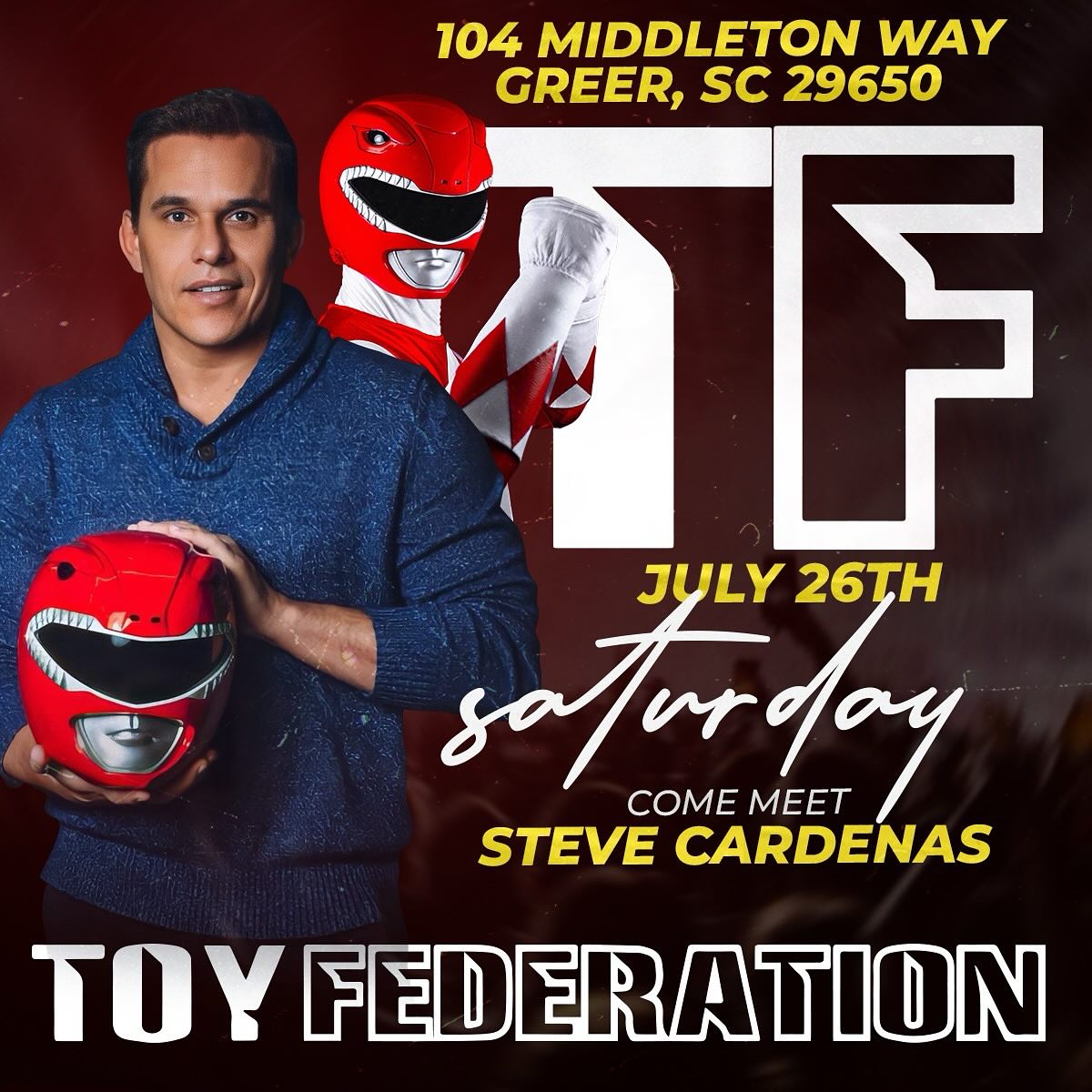 Experience a live signing as the iconic red hero meets fans at Toy Federation on July 26.!