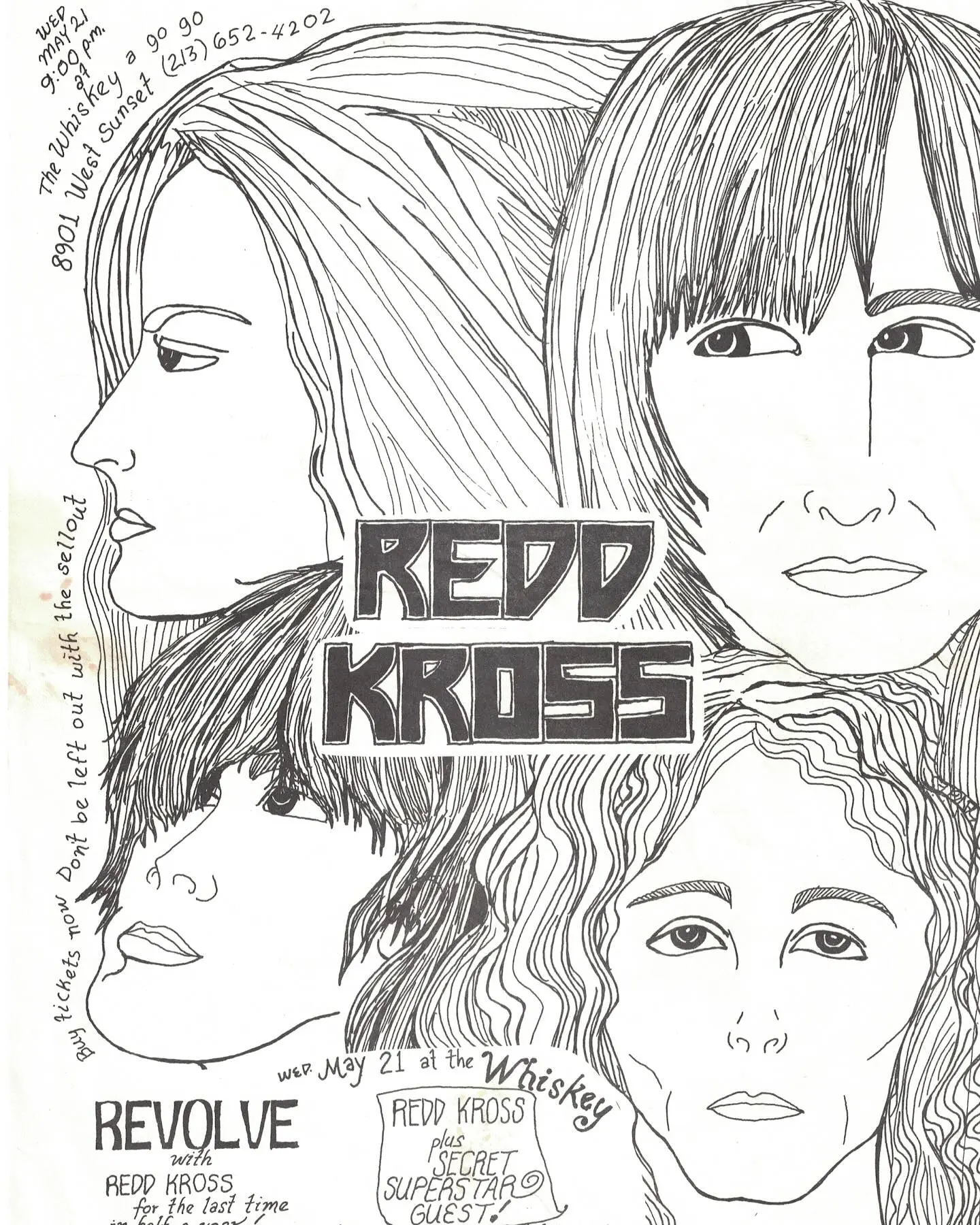Redd Kross Vintage Whisky Flyer Revives May 21 Concert A 1970s punk poster resurfaces online, hinting at a secret line-up on the Sunset Strip stage!