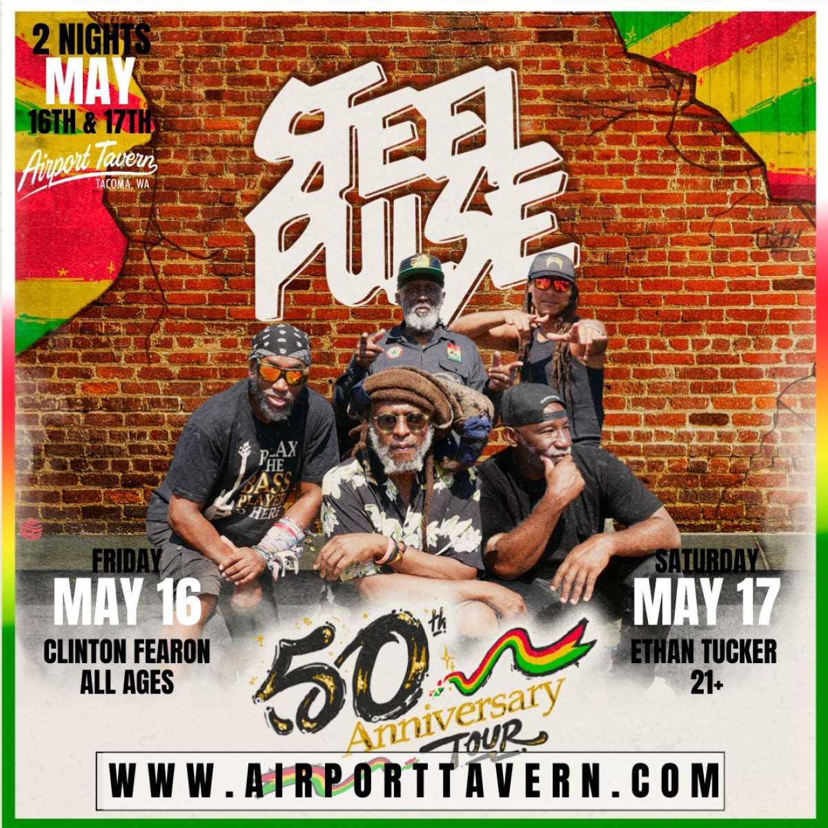 Reggae Legends Rock Tacoma In Historic Concert Reggae show in Tacoma marks Steel Pulse’s 50th anniv, with Clinton Fearon in solo act now.