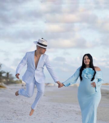 On Sarasota shores, Renesito Avich celebrates a new family milestone with heartfelt joy!!