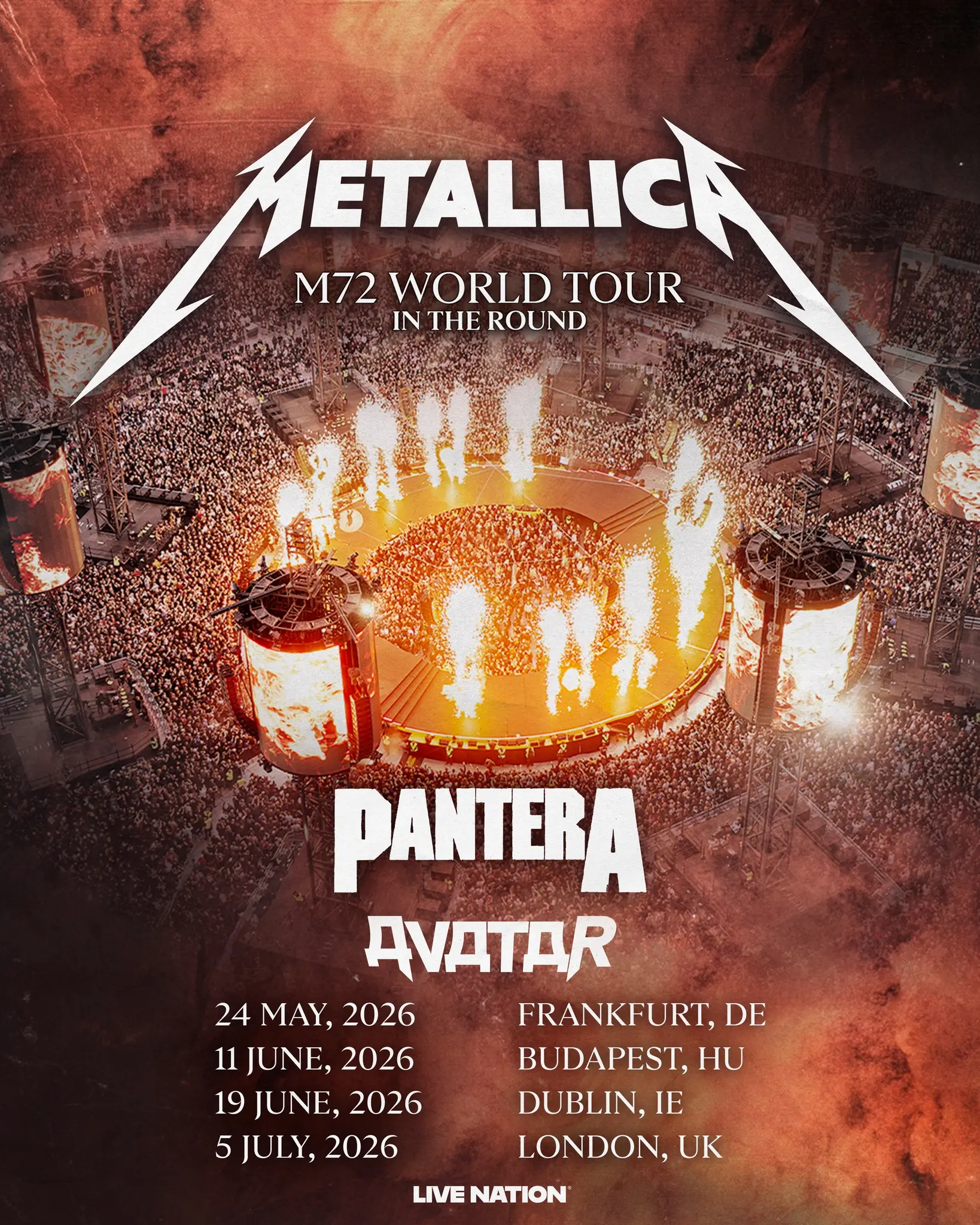 Rex Brown to Support Metallica on M72 Tour Pantera’s bassist to open for heavy metal legends on select European and UK dates in 2026.