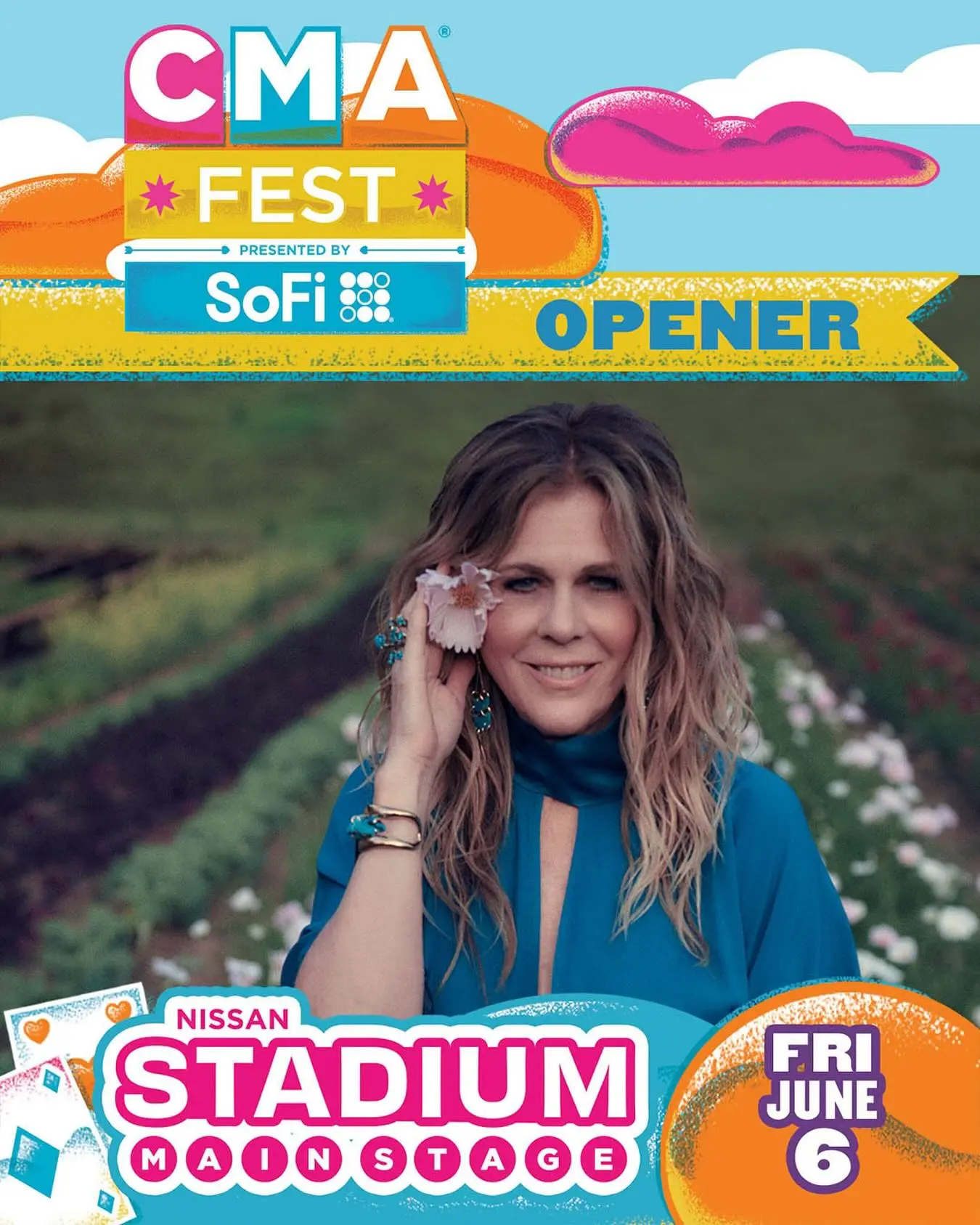 Rita Wilson To Open CMAfest 2023 At Nissan Stadium Rita Wilson stuns with 2nd CMAfest set; opens Nissan Stadium Friday, June 6. Don't miss out