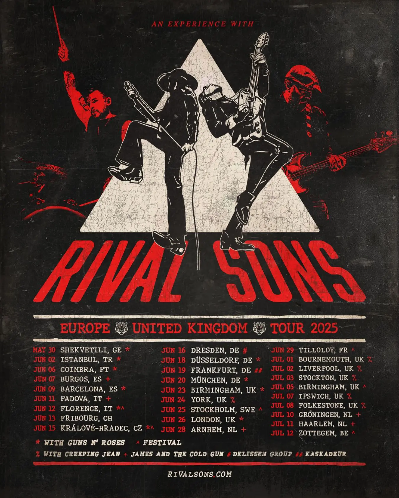Rival Sons Tour Kicks Off with Dynamic Support Lineup A chapter begins next week as they hit North America backed by four emerging rock outfits!