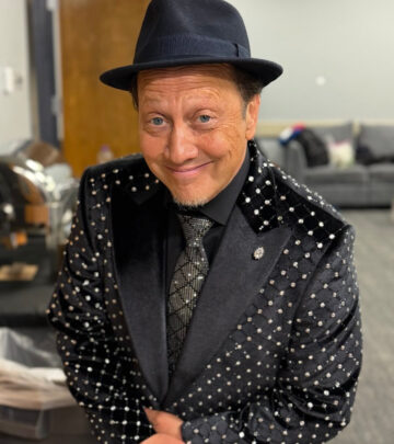 Enjoying a magical evening in Baton Rouge, comedian Rob Schneider offers heartfelt thanks.