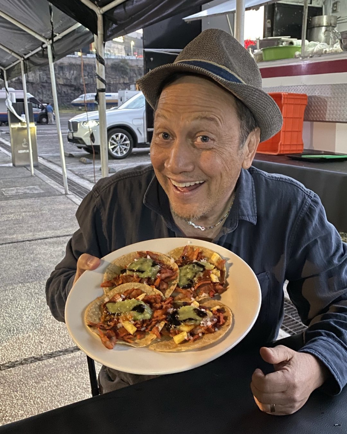 Rob Schneider’s Tacos Al Pastor Craze Stand-up icon Rob Schneider shares his excitement over delicious Mexican tacos.