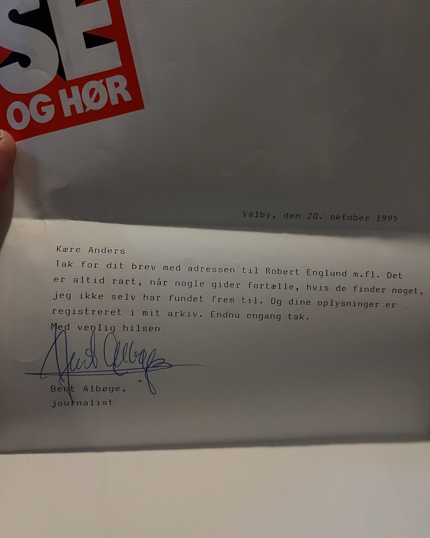 Robert Englund Receives Danish Fan Tribute Letter Danish magazine sends a 1995 tribute letter to horror legend; correct fan address unveiled