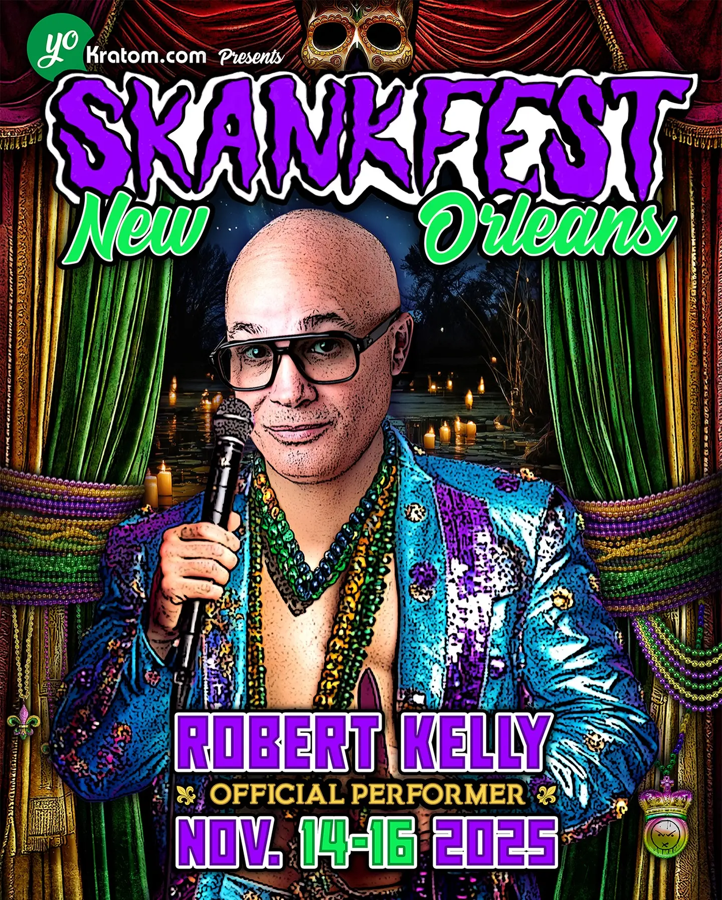 Robert Kelly To Headline Skankfest NOLA 2025 Stand-up star Robert Kelly electrifies crowds at a lively New Orleans fest in 2025 Live now.