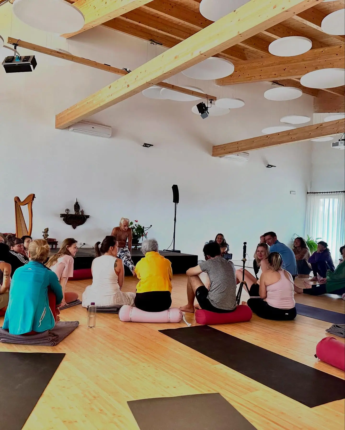 Romina Power Embraces Yoga With Simon Borg Olivier