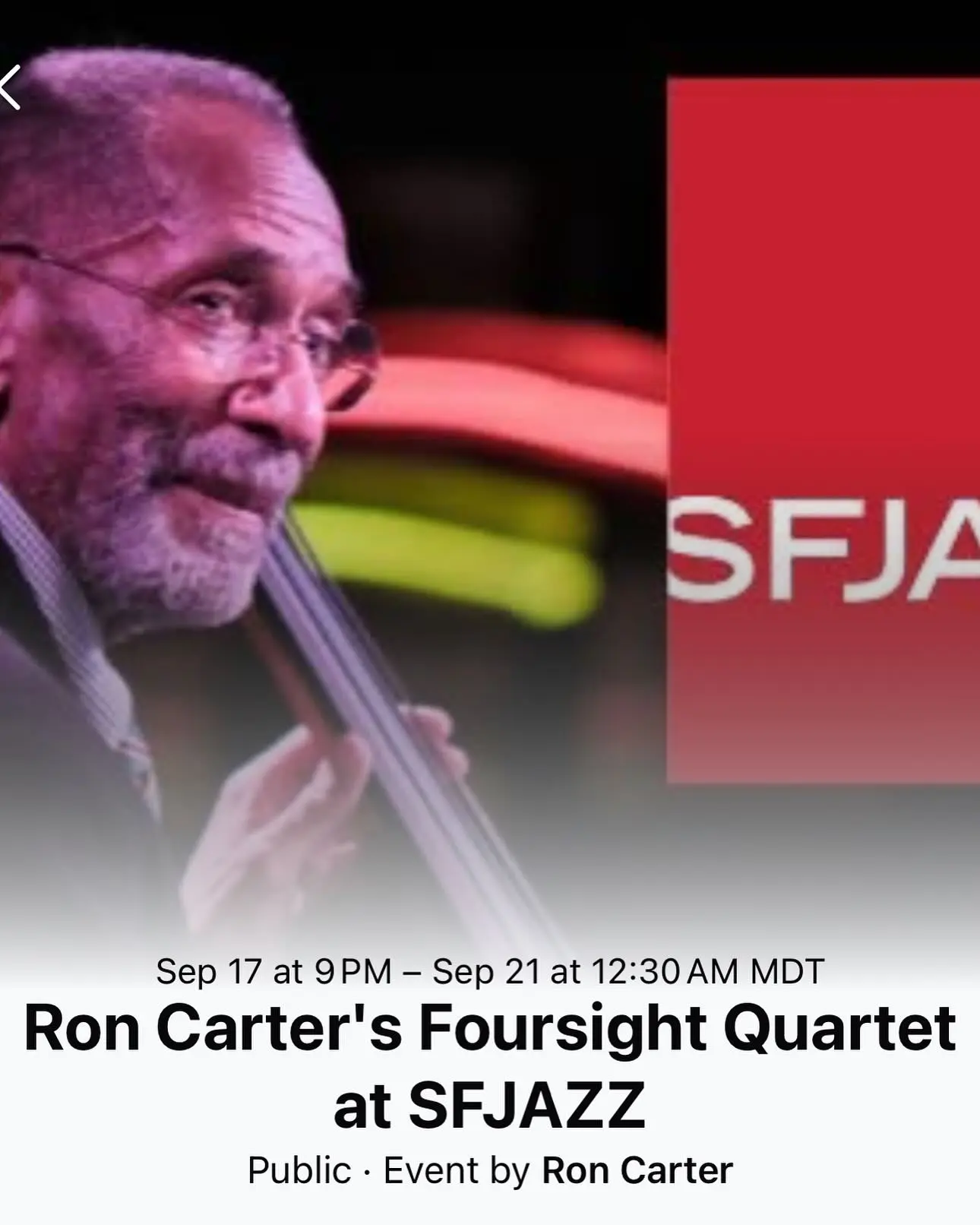 Ron Carter Announces Upcoming Performance Schedule