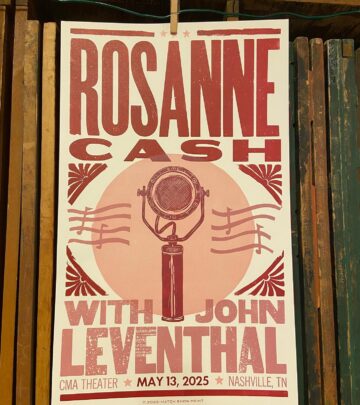 Rosanne Cash Thanks Hatch Show Print