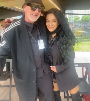 Rowetta Rocks VIP Fanzone in Stylish Adidas Suit