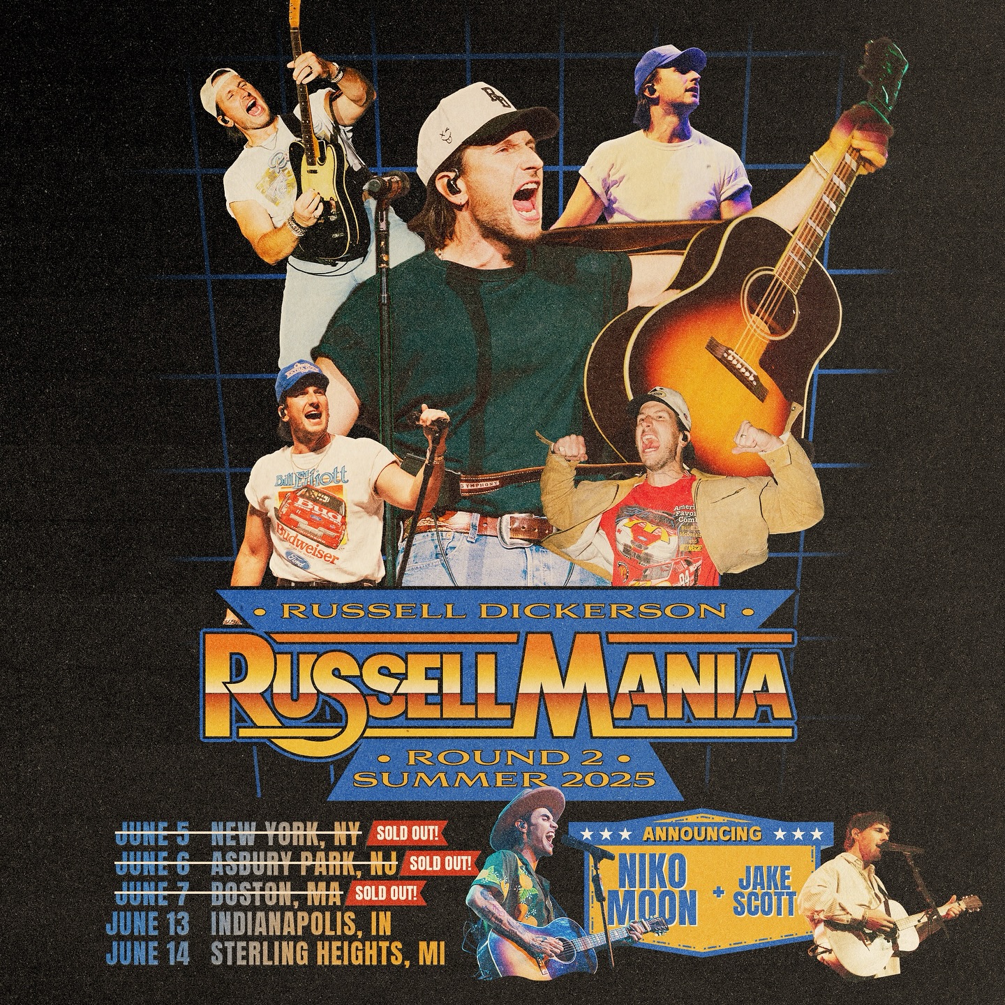 Tour announcements buzz as first three shows sell out; excitement surges for summer gigs!.