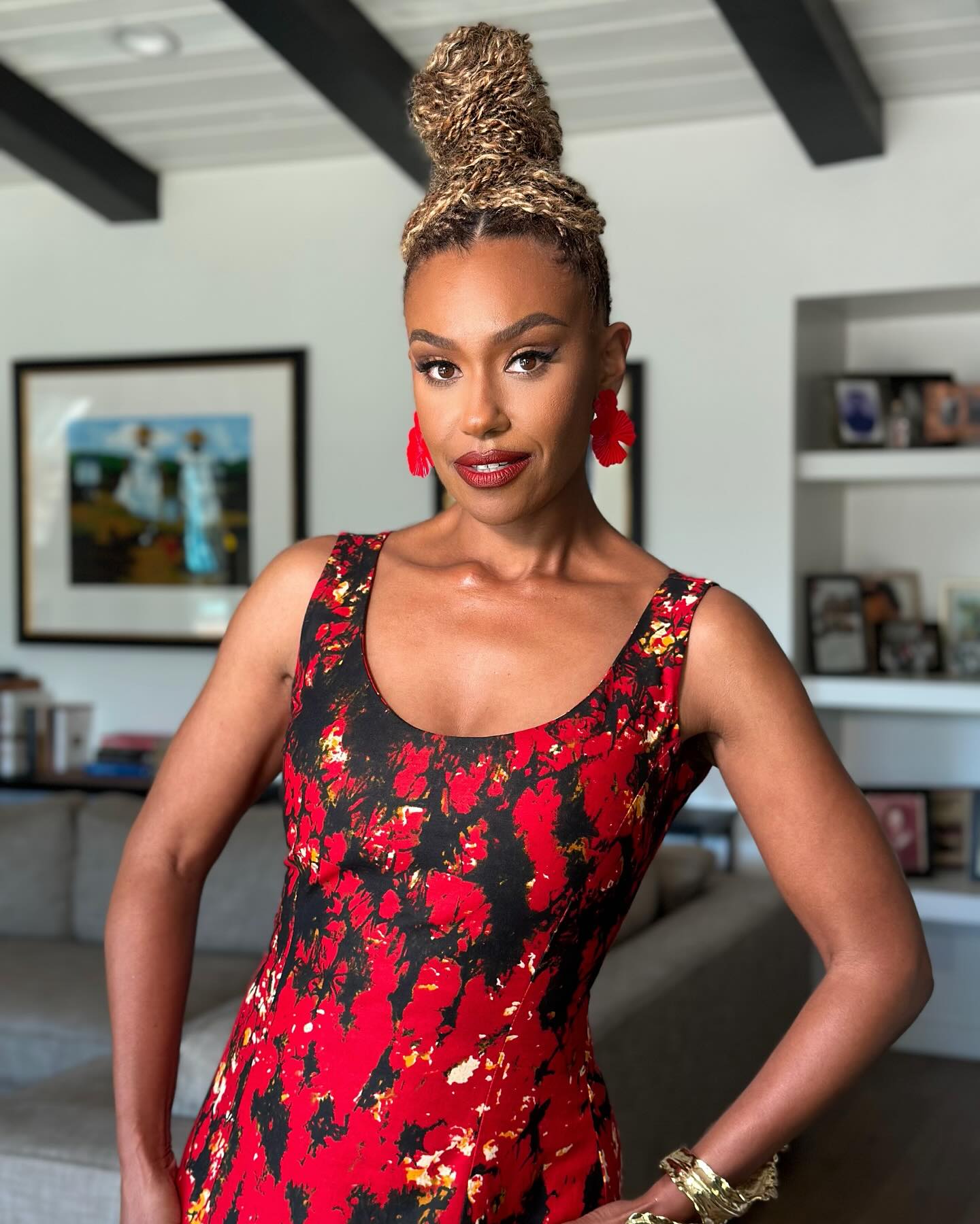 Ryan Michelle Bathe Stuns With Bold Glam Look Bold beauty with stunning makeup by Tayriverabeauty and hair by Marj defines this look!!!
