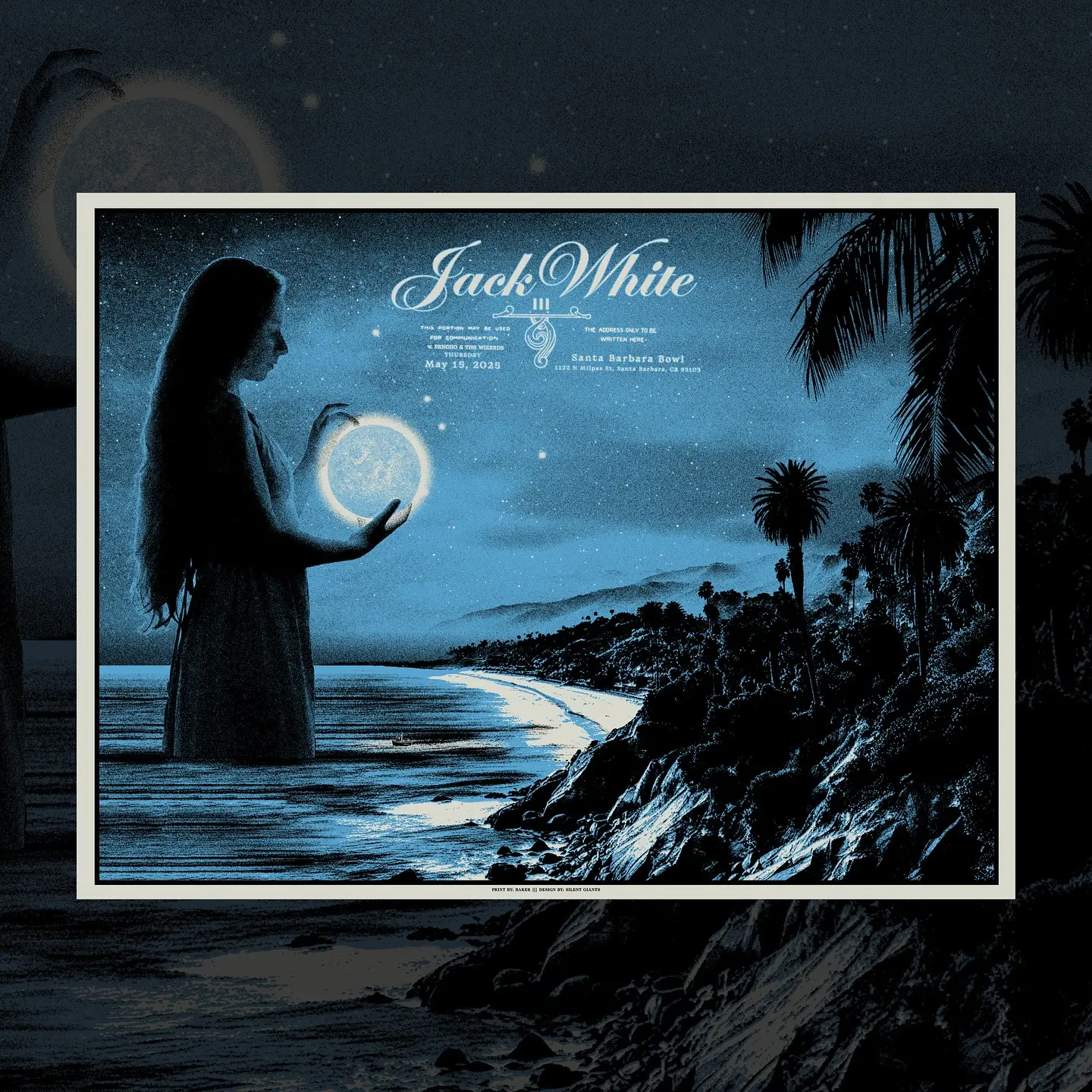 Santa Barbara Poster Unveiled for Jack White Tour Poster art boosts Jack White’s Santa Barbara show, fusing bold design with new music vibe!
