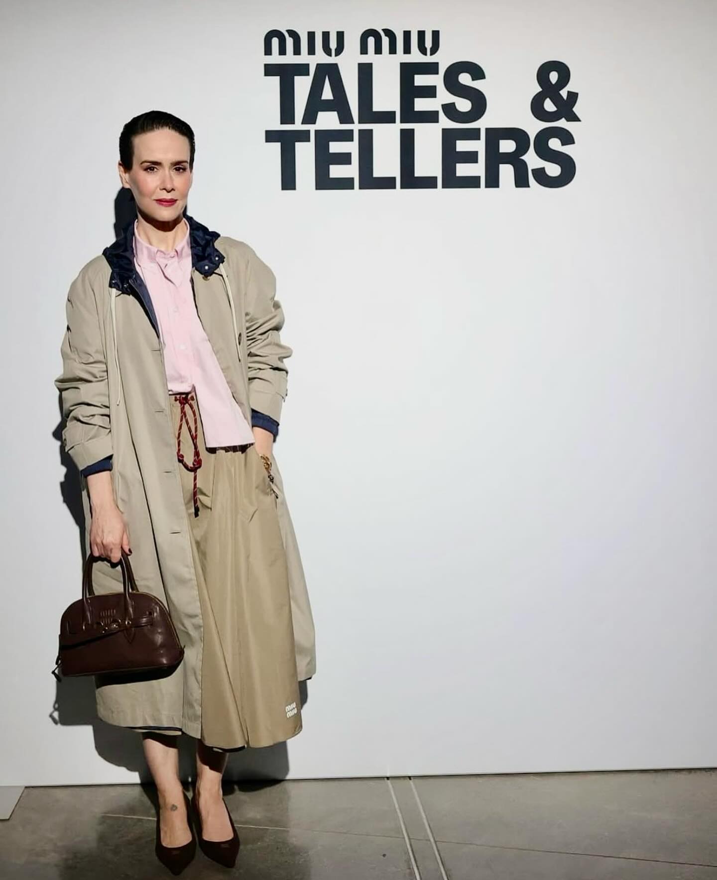 Sarah Paulson Shines at MiuMiu Tales And Tellers Event Star power, chic vibes, and memorable style at MiuMiu's exclusive Tales and Tellers event.