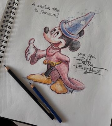 Sarasota hotel delights art lovers; Disney guestbooks and Mickey magic steal the spotlight