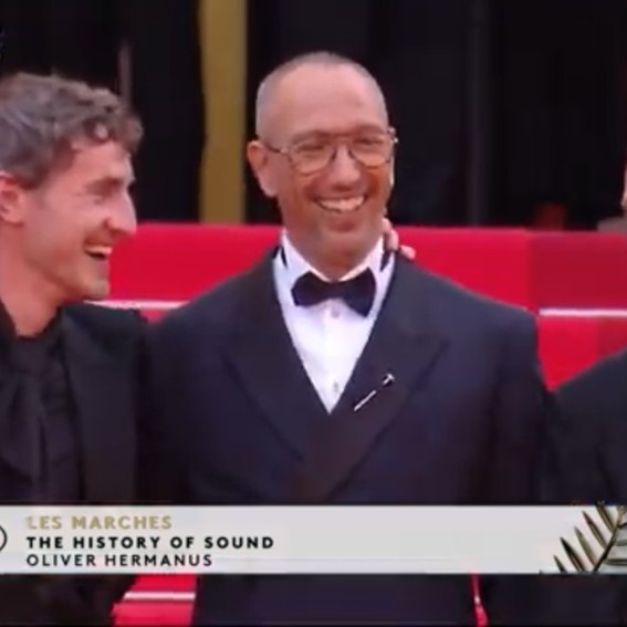 Sbarge at Cannes for The History Of Sound Premiere