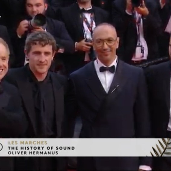 Sbarge at Cannes for The History Of Sound Premiere