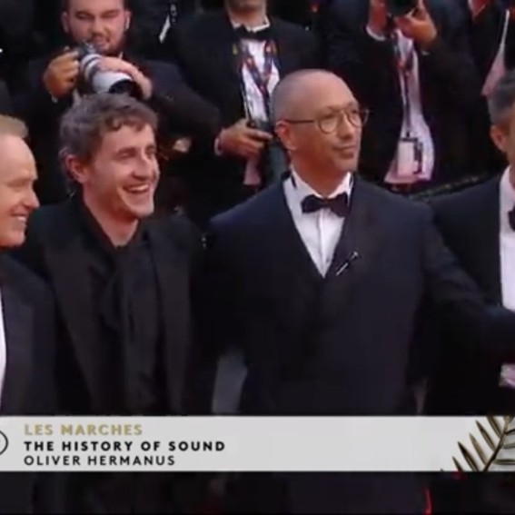 Sbarge at Cannes for The History Of Sound Premiere