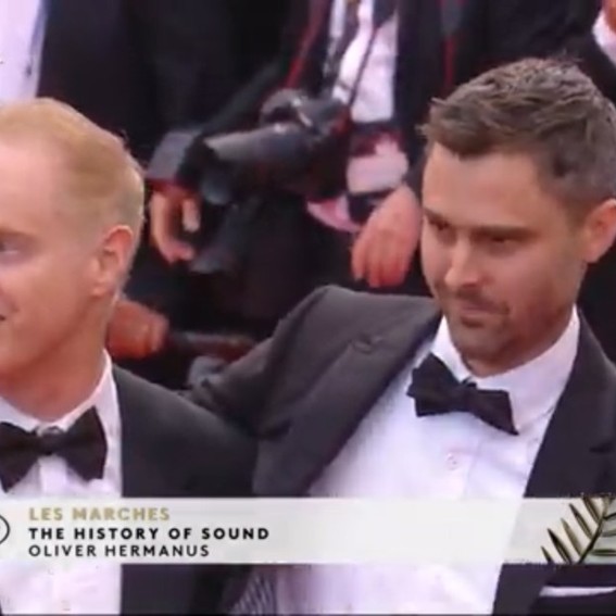 Sbarge at Cannes for The History Of Sound Premiere