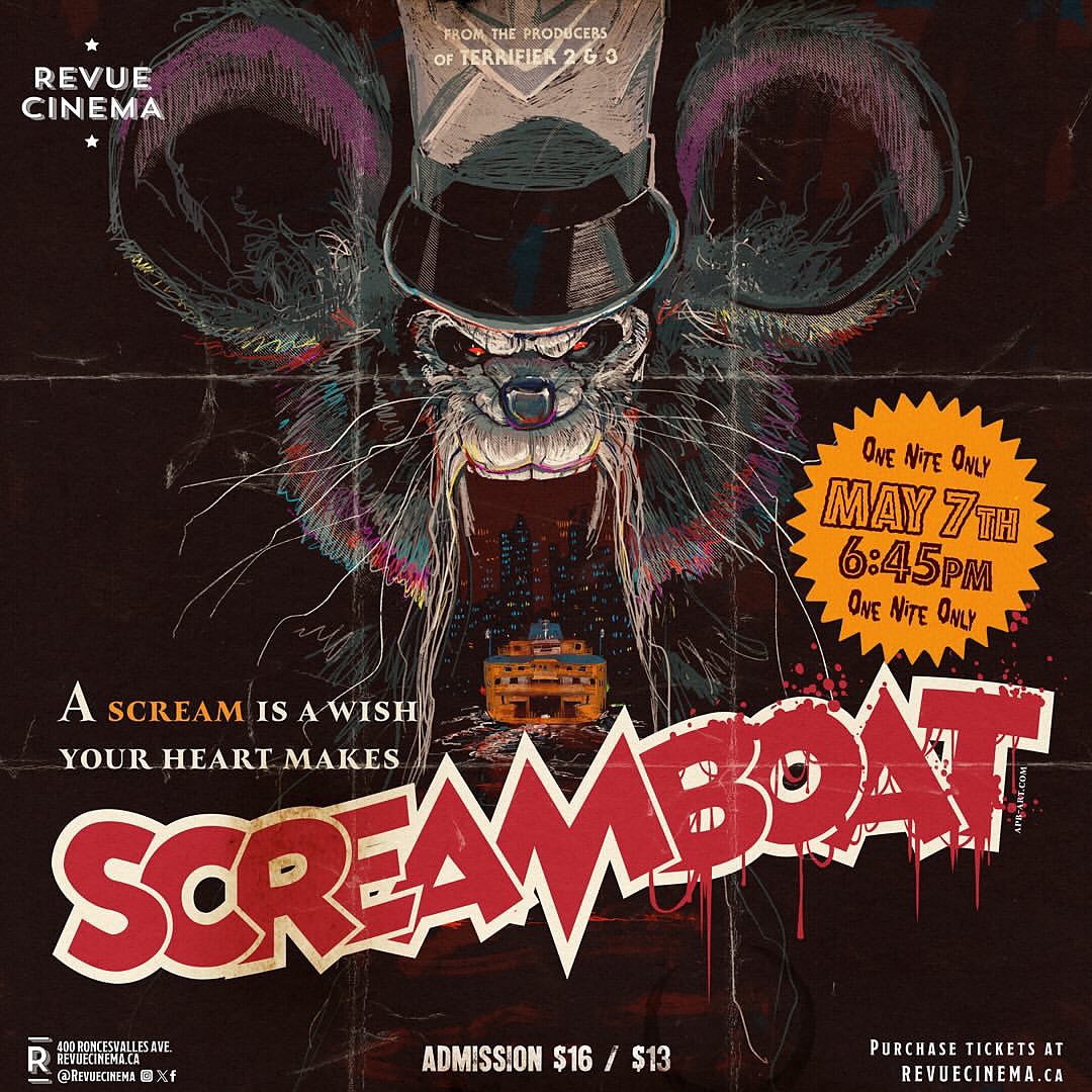 Screamboat Illustration Unites Art And Horror Cinema