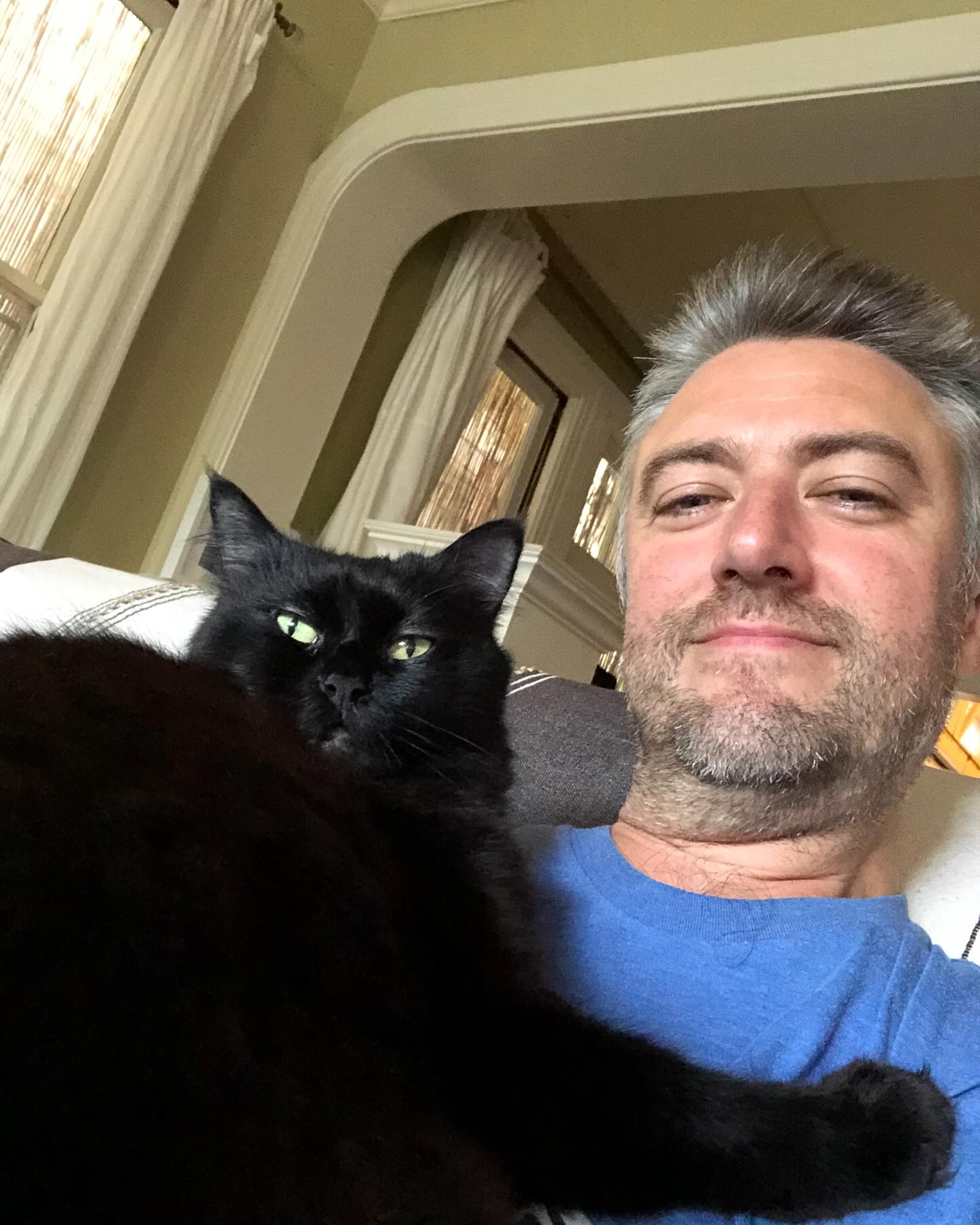 Sean Gunn Celebrates Feline Milestone On Special Caturday Owner marks 15 years of his cherished pet, rescued in Koreatown, exuding true resilience!
