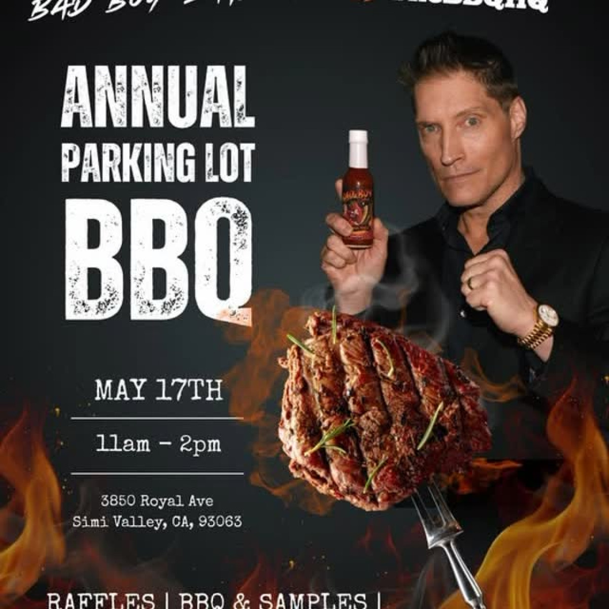 Sean Kanan Hot Sauce Launch In Simi Valley Sean Kanan invites fans to spice up the day with his signature hot sauce at BBQ HQ May 17!!