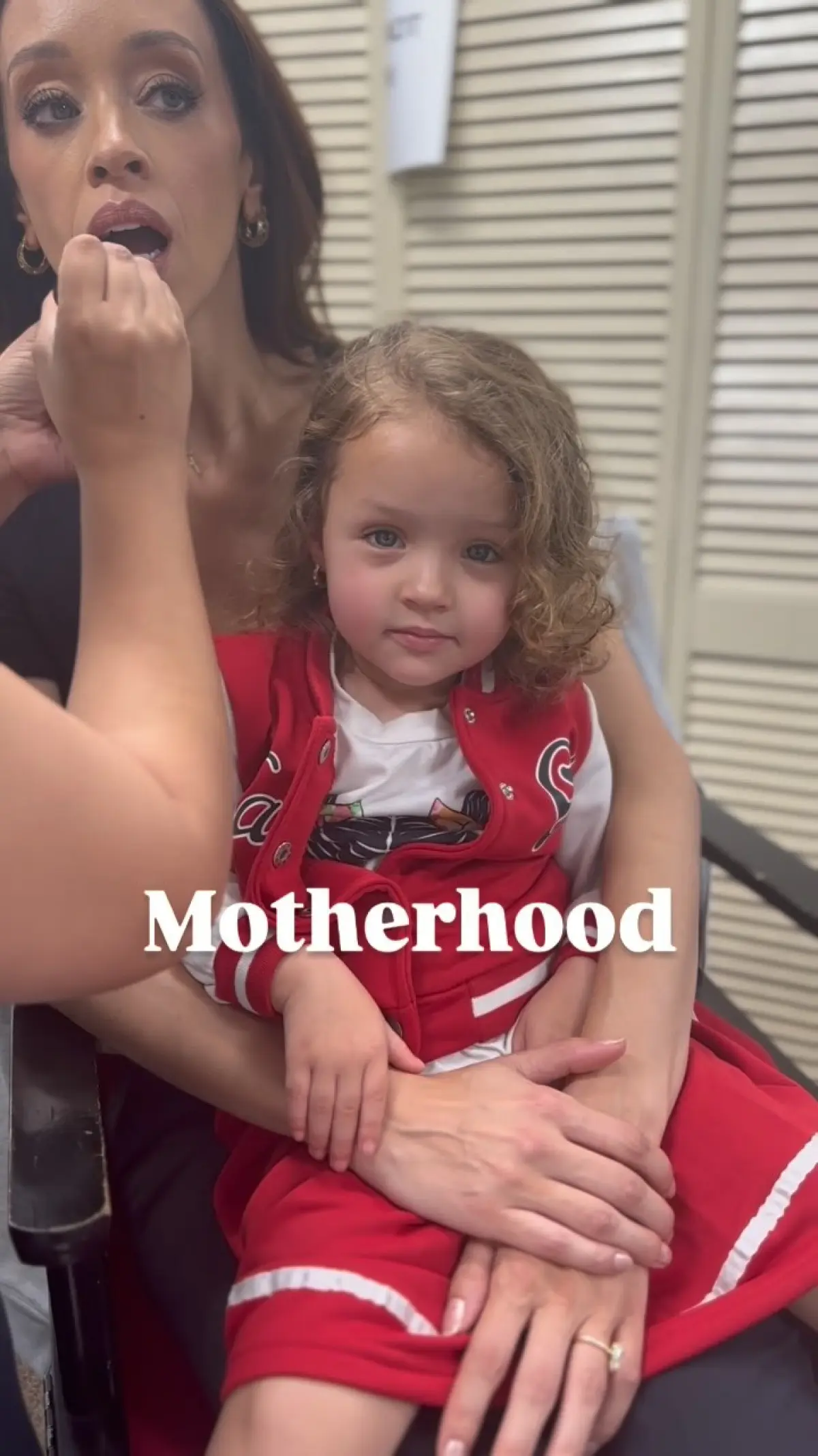 Actress Shanti Lowry expresses heartfelt motherhood reflections, balancing time and career.