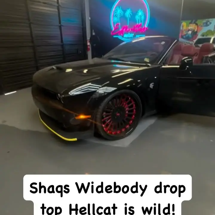 Shaq’s Custom Hellcat Convertible Debuts In Style