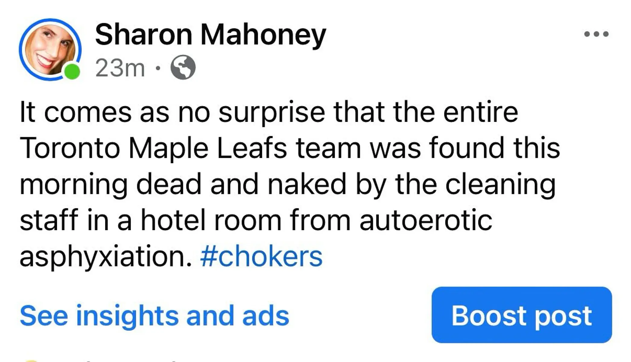 Sharon Mahoney’s Bold Statement Infuriates ML Disciples Sharon Mahoney targets ML fans, igniting heated social media buzz with sharp fierce words.