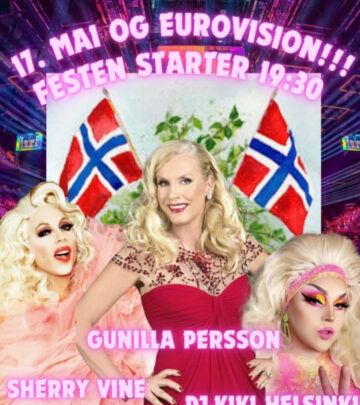 Sherry Vine charms Oslo on Norway’s festivity; tour dates announced across Europe and UK!!
